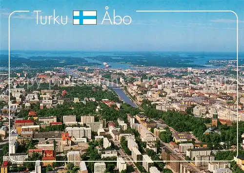 AK / Ansichtskarte Turku_Suomi Fliegeraufnahme 