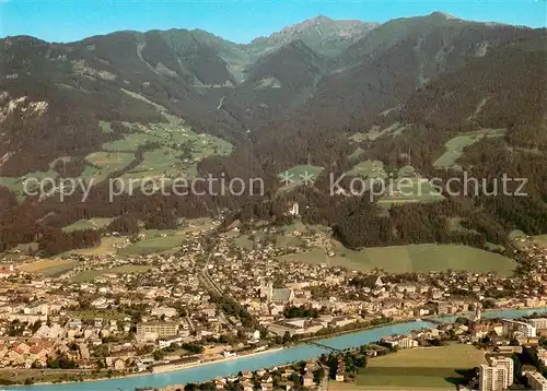 AK / Ansichtskarte Schwaz_Tirol Kellerjochbahn zum Hecherhaus Fliegeraufnahme Schwaz Tirol