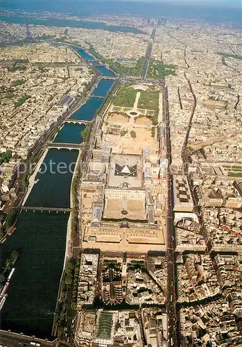 AK / Ansichtskarte Paris_75 Musee du Louvre Vue aerienne  