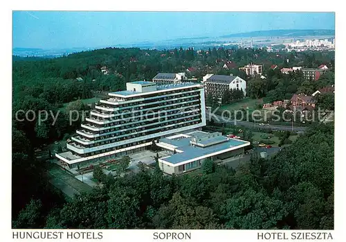 AK / Ansichtskarte Sopron_Oedenburg Hunguest Hotels Hotel Szieszta Fliegeraufnahme 