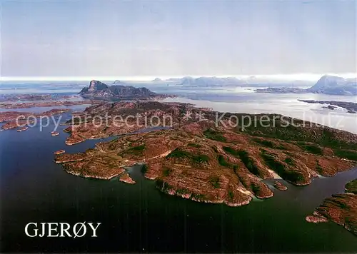 AK / Ansichtskarte Gjeroy_Norway Fliegeraufnahme 