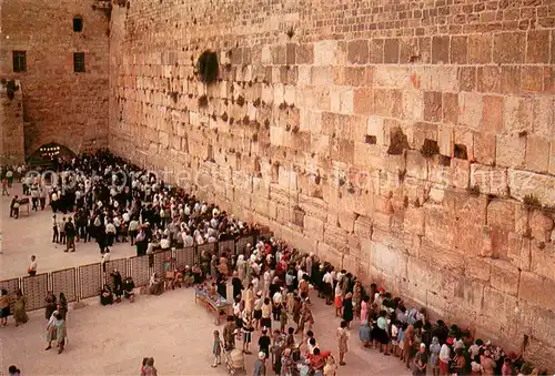 AK / Ansichtskarte Jerusalem_Yerushalayim The Western Wall Jerusalem_Yerushalayim