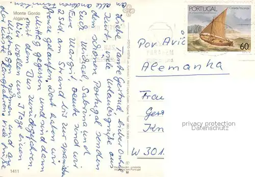 AK / Ansichtskarte Monte_Gordo Fliegeraufnahme Strandansicht Monte Gordo