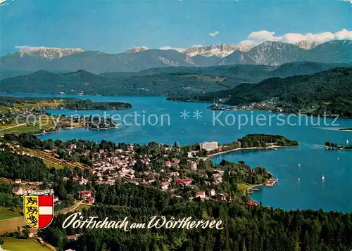 AK / Ansichtskarte Poertschach_Woerthersee Totalansicht m. Woerthersee Poertschach Woerthersee