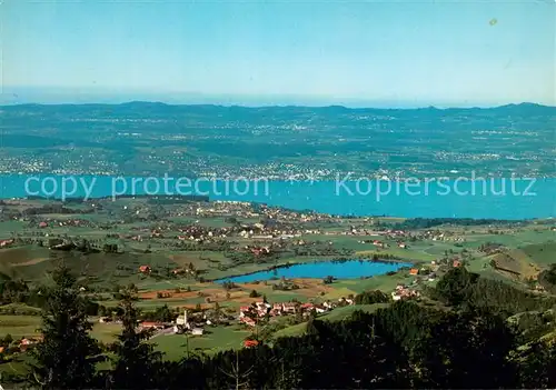 AK / Ansichtskarte Gottschalkenberg_ZG Blick auf Huettner Seeli u. Zuerichsee 