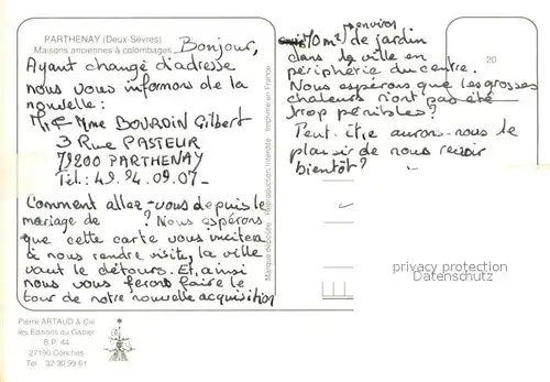 AK / Ansichtskarte Parthenay Maisons anciennes a colombages Parthenay