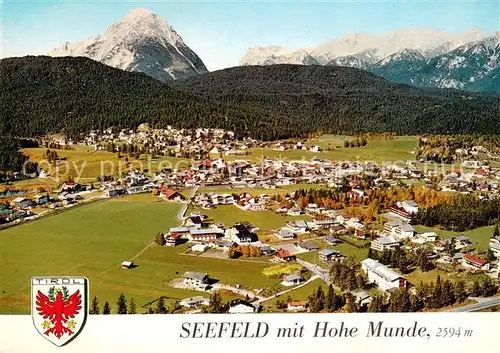 AK / Ansichtskarte Seefeld_Tirol Gesamtansicht m. Hohe Munde Seefeld Tirol