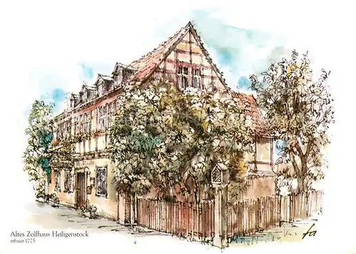 AK / Ansichtskarte Frankfurt_Main Altes Zollhaus Heiligenstock Aussenansicht Frankfurt Main