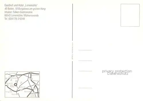 AK / Ansichtskarte Molmerswende Leinemuehle Gasthof im Leinetal Teiansichten Molmerswende