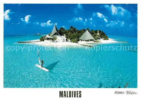 AK / Ansichtskarte Maldives_Malediven Inselansicht Resort 