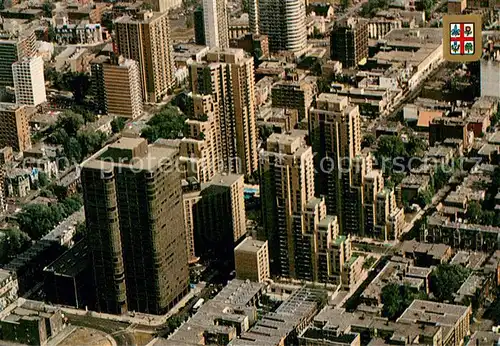 AK / Ansichtskarte Montreal_Quebec Fliegeraufnahme Hotel La Cite Montreal Quebec