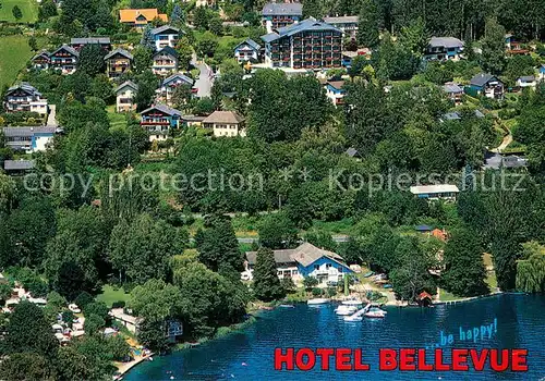 AK / Ansichtskarte Seeboden_Millstaettersee Fliegeraufnahme Hotel Bellevue m. See Seeboden_Millstaettersee