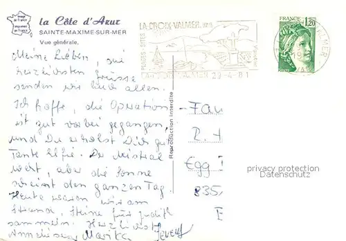 AK / Ansichtskarte Sainte Maxime sur Mer_83 Fliegeraufnahme Vue generale 