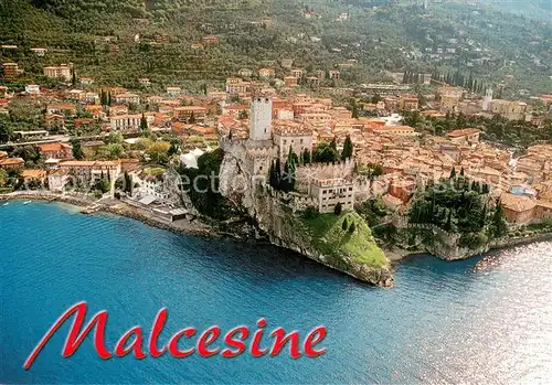 AK / Ansichtskarte Malcesine_Lago_di_Garda Ort am Gardasee Burg der Scaliger Malcesine_Lago_di_Garda