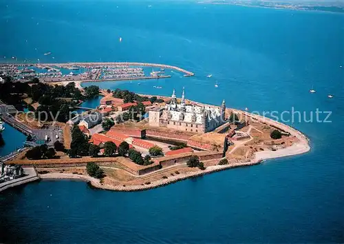 AK / Ansichtskarte Helsingor_Elsinore Kronborg Fliegeraufnahme Helsingor Elsinore