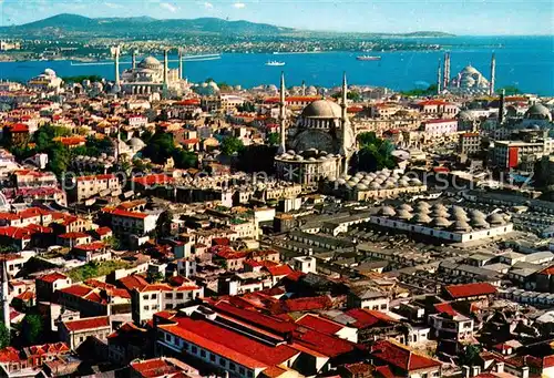 AK / Ansichtskarte Istanbul_Constantinopel Hagia Sophia und Blaue Mosche in der Altstadt Istanbul_Constantinopel