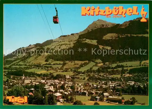 AK / Ansichtskarte Kitzbuehel_Tirol mit Kitzbueheler Horn Kitzbuehel Tirol