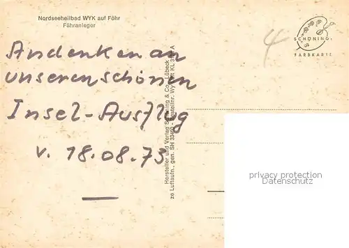 AK / Ansichtskarte Wyk_Foehr Faehranleger Fliegeraufnahme Foehr