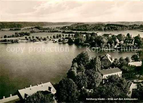AK / Ansichtskarte Feldberg_Mecklenburg Blick auf den Amtswerder Feldberg_Mecklenburg