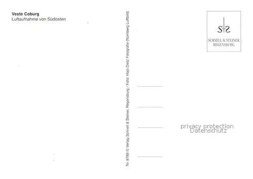 AK / Ansichtskarte Coburg Veste Coburg Fliegeraufnahme Coburg