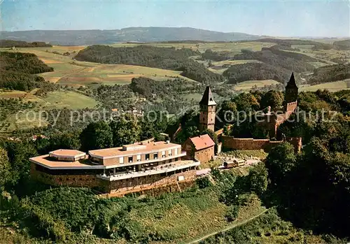 AK / Ansichtskarte Frankenstein_Bergstrasse Burgruine Frankenstein Fliegeraufnahme Frankenstein_Bergstrasse