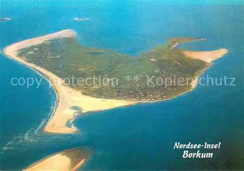 AK / Ansichtskarte Borkum Fliegeraufnahme Borkum