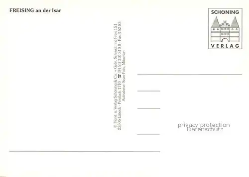 AK / Ansichtskarte Freising_Oberbayern Fliegeraufnahme Freising Oberbayern