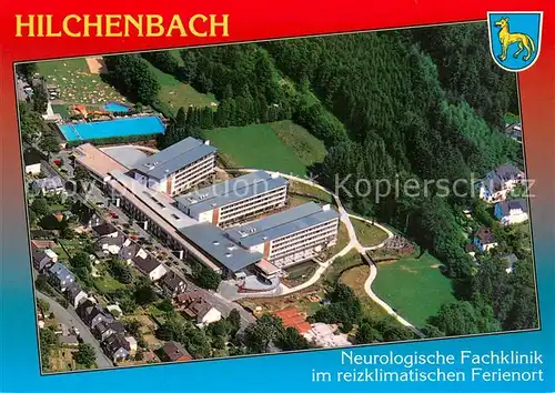 AK / Ansichtskarte Hilchenbach Neurologische Fachklinik Fliegeraufnahme 