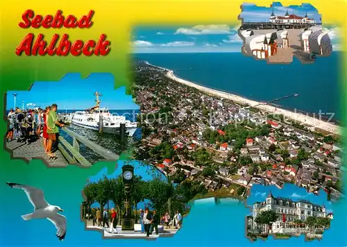 AK / Ansichtskarte Ahlbeck_Ostseebad Fliegeraufnahme Strand Details Ahlbeck_Ostseebad