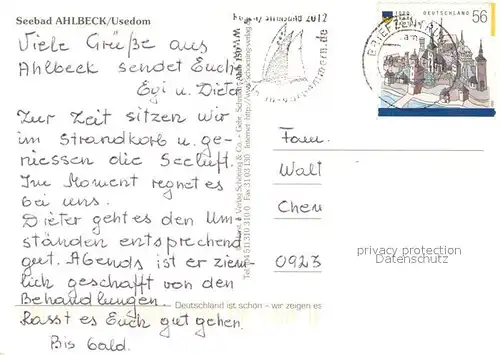 AK / Ansichtskarte Ahlbeck_Ostseebad Fliegeraufnahme Strand Details Ahlbeck_Ostseebad