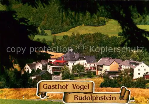 AK / Ansichtskarte Rudolphstein Gasthof Vogel Aussenansicht Rudolphstein