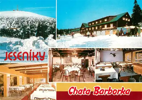 AK / Ansichtskarte Jeseniky_CZ Chata Barborka im Schnee 