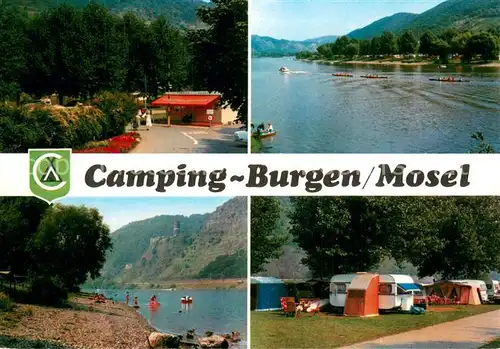 AK / Ansichtskarte Burgen_Mosel Camping Burgen Teilansichten Burgen Mosel