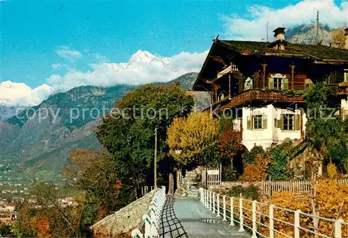 AK / Ansichtskarte Meran_Merano Pension Saxifraga und Tappeinerweg Meran Merano