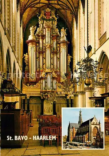 AK / Ansichtskarte Haarlem St. Bavo Interieur Grote Kerk Haarlem