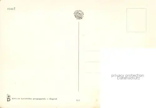 AK / Ansichtskarte Porec Halbinsel Altstadt Hafen Porec