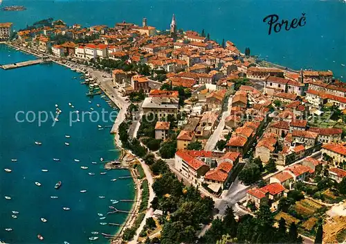 AK / Ansichtskarte Porec Halbinsel Altstadt Hafen Porec