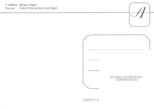 AK / Ansichtskarte Bergen_Norwegen View of harbour area Vagen Bergen Norwegen