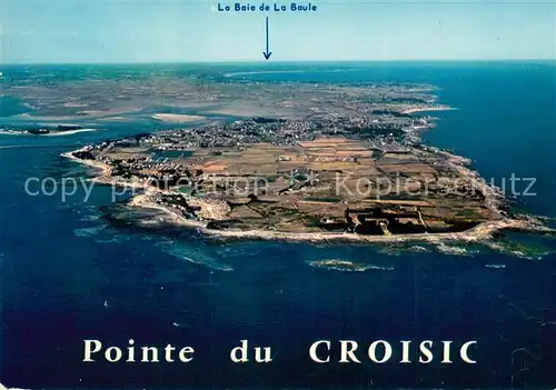 AK / Ansichtskarte Le_Croisic Pointe du Croisic Presqu ile au fond la Baie de la Baule vue aerienne Le_Croisic