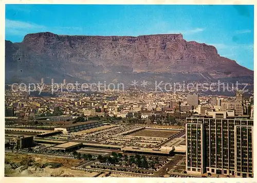 AK / Ansichtskarte Cape_Town_Kaapstad_Kapstadt Modern parking area Table Mountain aerial view Cape_Town