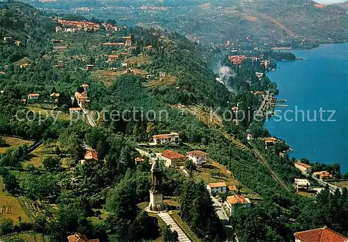 AK / Ansichtskarte Arona_Lago_Maggiore Statua di San Carlo Borromeo veduta aerea Arona_Lago_Maggiore