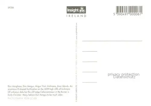 AK / Ansichtskarte Inishmore_Aran_Islands Dun Aonghasa Angus Fort Ruines aerial view 