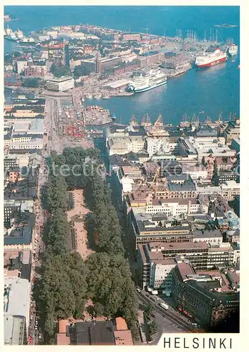 AK / Ansichtskarte Helsinki Esplanade Park Hafen Helsinki