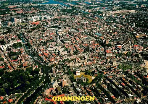 AK / Ansichtskarte Groningen Fliegeraufnahme Groningen