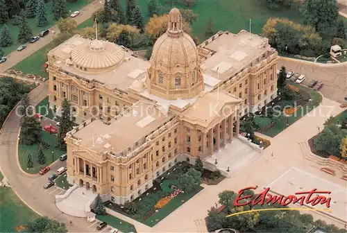 AK / Ansichtskarte Edmonton_Alberta Aerial view of Legislative Building Edmonton Alberta