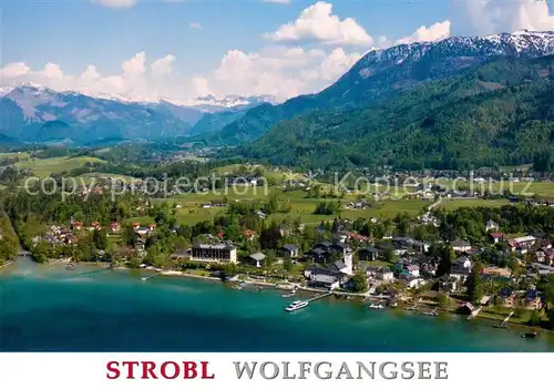 AK / Ansichtskarte Strobl Panorama Wolfgangsee Alpen Strobl