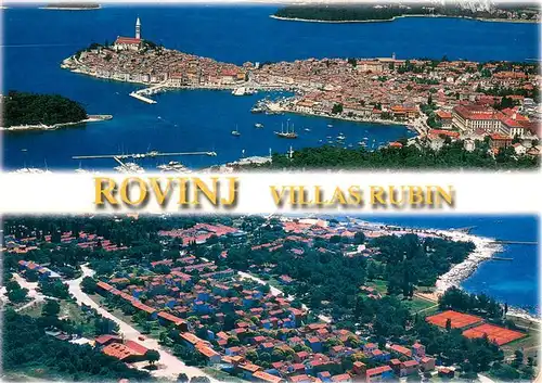 AK / Ansichtskarte Rovinj_Rovigno_Istrien Villas Rubin Hafen 