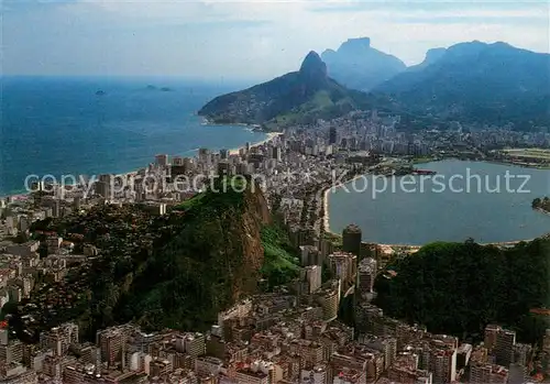 AK / Ansichtskarte Rio_de_Janeiro Copacabana Ipanema Rodrigo de Freitas Lagoon Rio_de_Janeiro