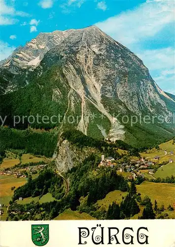 AK / Ansichtskarte Puergg Trautenfels mit Grimming Sommerfrische Ennstal Dachsteingebirge Puergg Trautenfels
