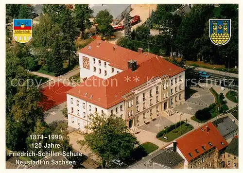 AK / Ansichtskarte Neustadt_Sachsen 125 Jahre Friedrich Schiller Schule Neustadt_Sachsen